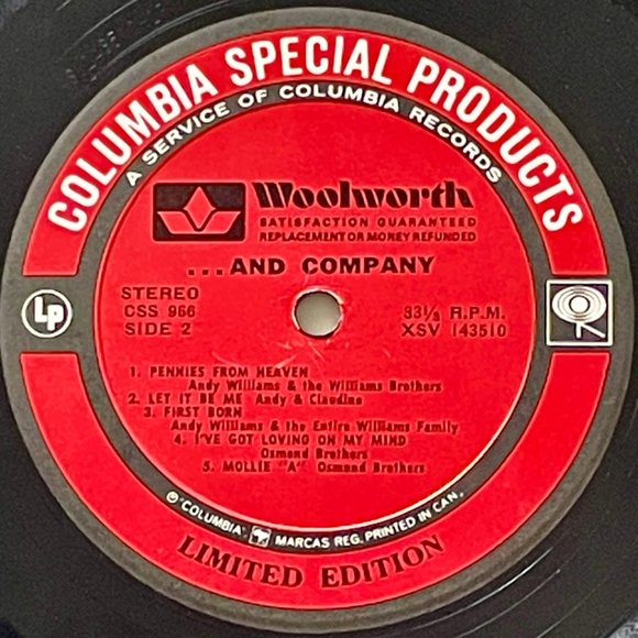 ANDY WILLIAMS Records ~ LONELY STREET + MY FAIR LADY & OTHER BROADWAY HITS + ... - Picture 15 of 15